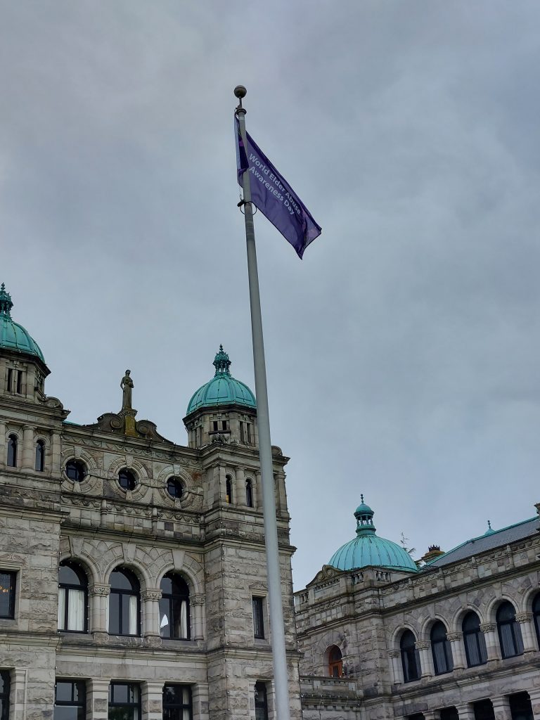 Victoria - 2022 WEAAD Flag at the Legislature