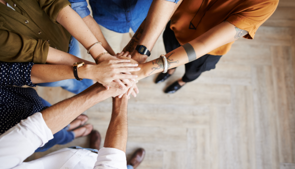 BC CRN blog cover: many hands connecting to work together