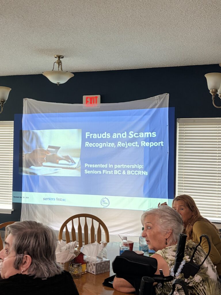 Fort St. John CRN (Fraud and Scams Learning Event Held at Abbeyfield House) 2026 2